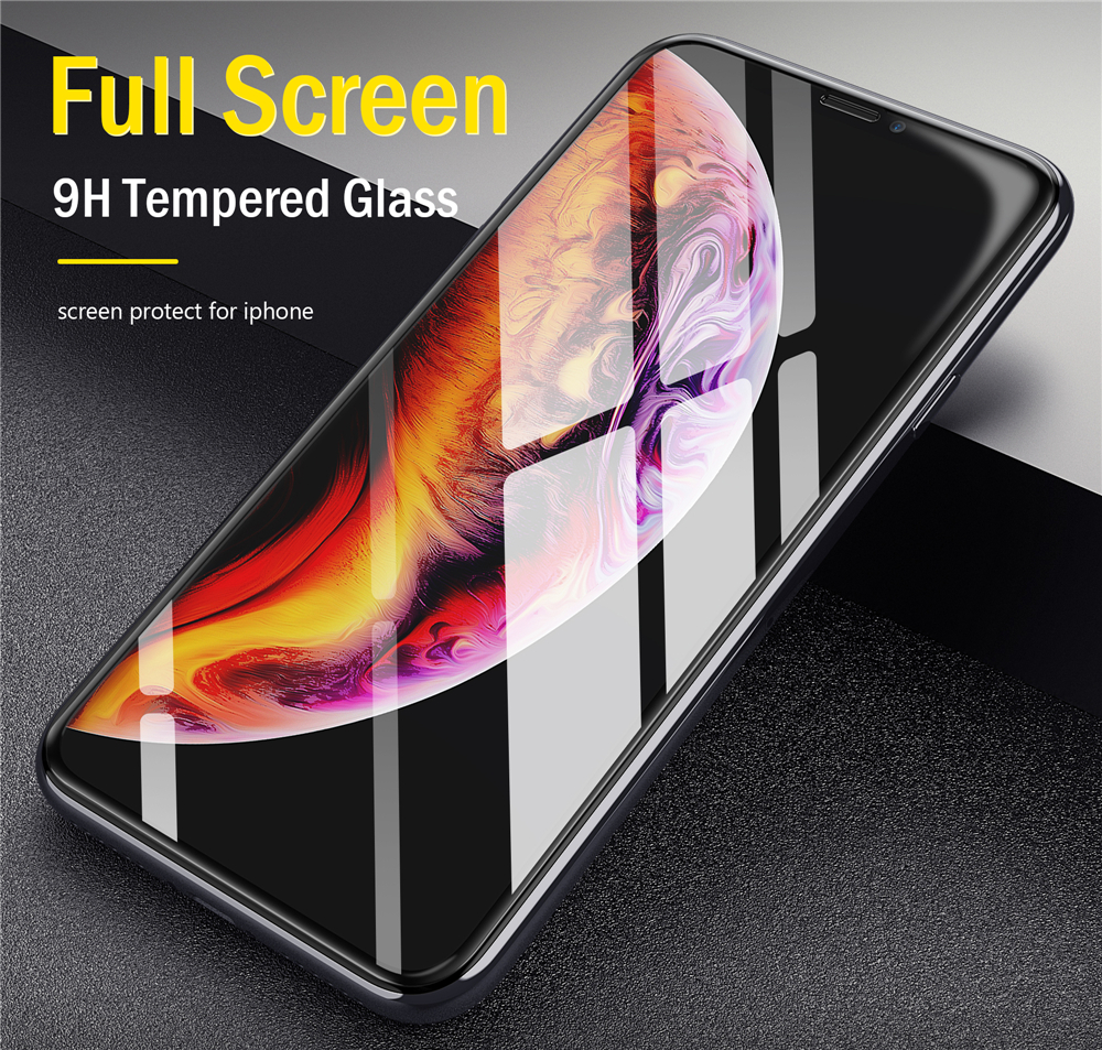 Bakeey-Upgrade-25D-Curved-Edge-Silk-Tempered-Glass-Screen-Protector-For-iPhone-XXSXRXS-Max-1453980-3